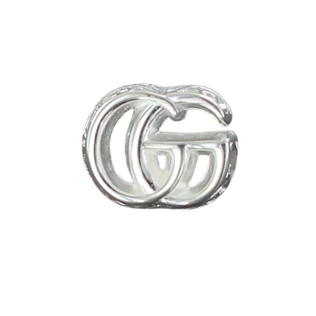 グッチ ピアス 片耳 ダブルG GGロゴ シルバー925 GUCCI メンズ