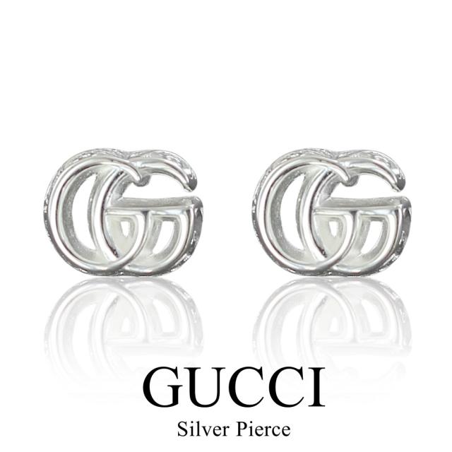 ラッピング済 ギフトセット グッチ 純正ショッパー付き ピアス ダブルG