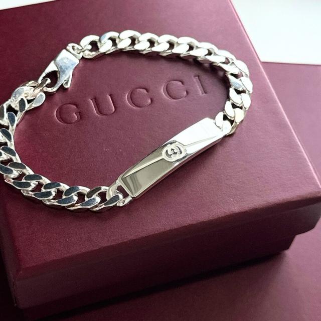 GUCCI グッチ ブレスレット インターロッキングG シルバー 925 