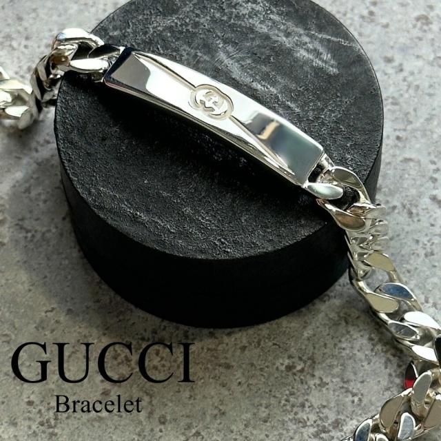 GUCCI グッチ ブレスレット インターロッキングG シルバー 925 シンプル 高級感 ユニセックス メンズ レディース ブランド アクセサリー ギフト プレゼント 彼氏 彼女 サイズ 16cm 17cm 18cm 19cm 20cm 774054　成人 卒業 入学