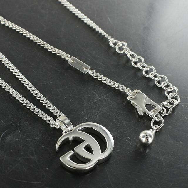 GUCCI グッチ　GGマーモント シルバー925 ネックレス レディース 楽天市場】【5%OFFクーポン】 グッチ ネックレス ダブルGロゴ オーバル