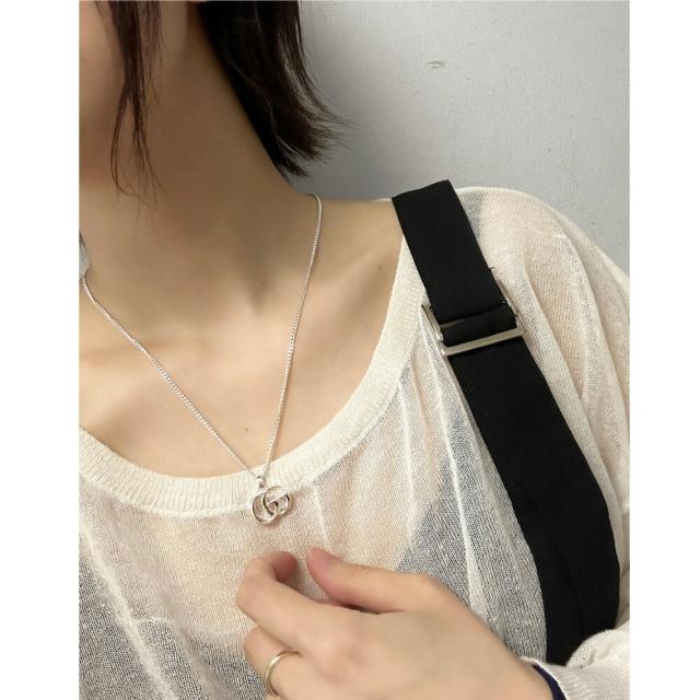 GUCCI グッチ　GGマーモント シルバー925 ネックレス レディース 楽天市場】【5%OFFクーポン】 グッチ ネックレス ダブルGロゴ オーバル