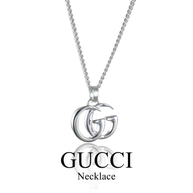 GUCCI グッチ ネックレス メンズ レディース ダブルG マーモント
