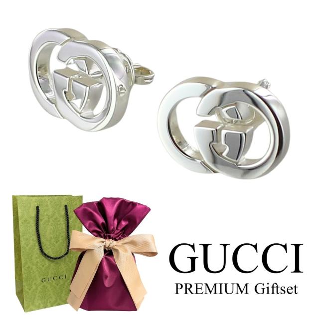 GUCCI ピアス　ネックレス　セット　インターロッキング ラッピング済 ギフトセット グッチ ピアス インターロッキングG