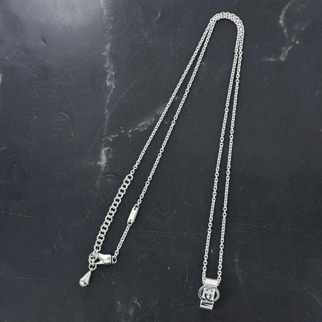 GUCCI グッチ ネックレス メンズ レディース GGロゴ ペンダント シンプル 大人 高級感 シルバー 925 ユニセックス アクセサリー ジュエリー ブランド ギフト プレゼント 彼氏 彼女 818927　成人 卒業 入学_5