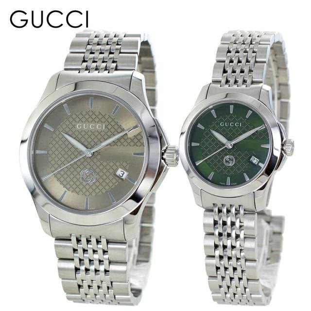 ペアウォッチ 婚約 結婚祝い 結婚記念日 プレゼント グッチ 腕時計 手表 夫婦 高級 GUCCI 時計 Gタイムレス メンズ レディース カップル ペア ギフト 贈り物 卒業 入学 お祝いの通販は