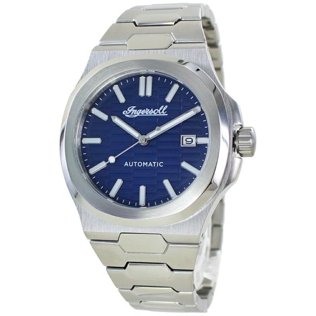 1本限り 自動巻き 腕時計 手表 インガーソル インガソール 時計 青 文字盤 ステンレス オートマチック 電池交換不要 自動巻き時計 メンズ ブランド シンプル 彼氏 夫 父 誕生日プレゼント 記念日 男性 ギフト クリスマスプレゼント