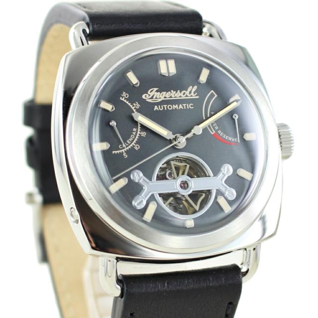 1本限り 自動巻き 腕時計 手表 インガーソル インガソール 時計 スケルトン 黒 レザー腕時計 オートマチック 電池交換不要 自動巻き時計 メンズ ブランド シンプル 彼氏 夫 父 誕生日プレゼント 記念日 男性 ギフト 卒業 入学 お祝いの通販は