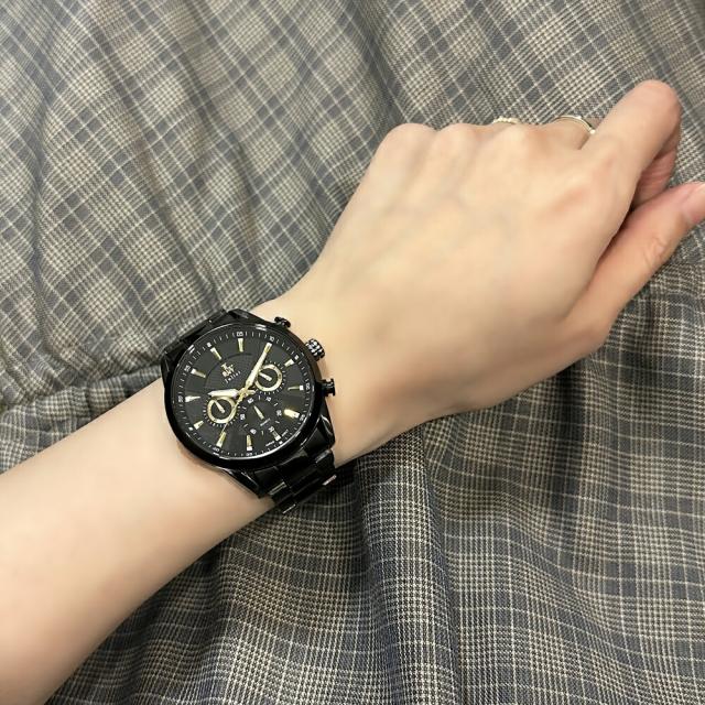 ブランド ショッパー付き 腕時計 手表 メンズ ジュリエットウォッチ クロノグラフ ステンレス腕時計 シンプル おしゃれ ビジネス 男性腕時計 メンズ腕時計 誕生日プレゼント 男性 父 夫 彼氏 記念日 実用的 就職祝い 退職祝い プレゼント ギフト 贈り物　成人 卒業 入学_4