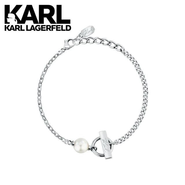 J*M様 シルバー チェーンブレスレット カール ラガーフェルド KARL LAGERFELD 正規品 ブレスレット パール チェーン シルバー