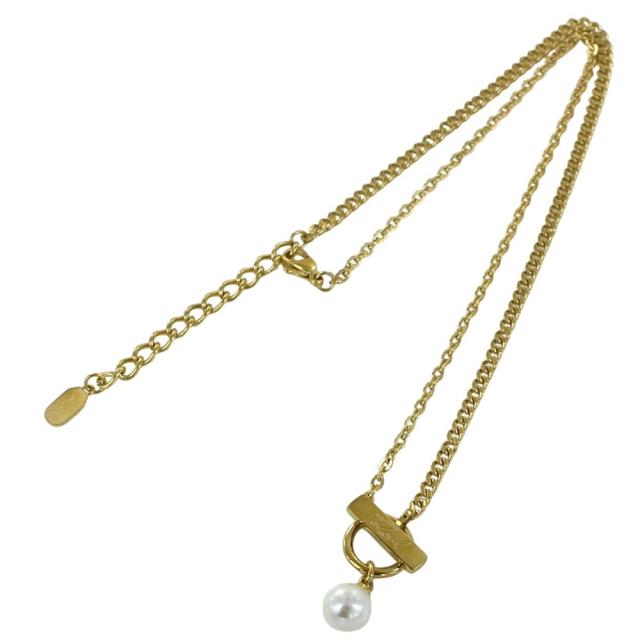 KARL LAGERFELD 正規品 ネックレス パール チェーン ゴールド レディース カールラガーフェルド アクセサリー ギフト プレゼント 成人 卒業 入学_4