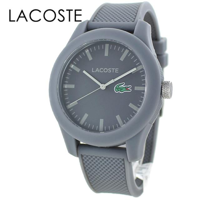 おしゃれな 誕生日プレゼント ラコステ 腕時計 手表 メンズ レディース グレー シリコン ユニセックス 時計 結婚記念日 男性 女性 ギフト　成人 卒業 入学