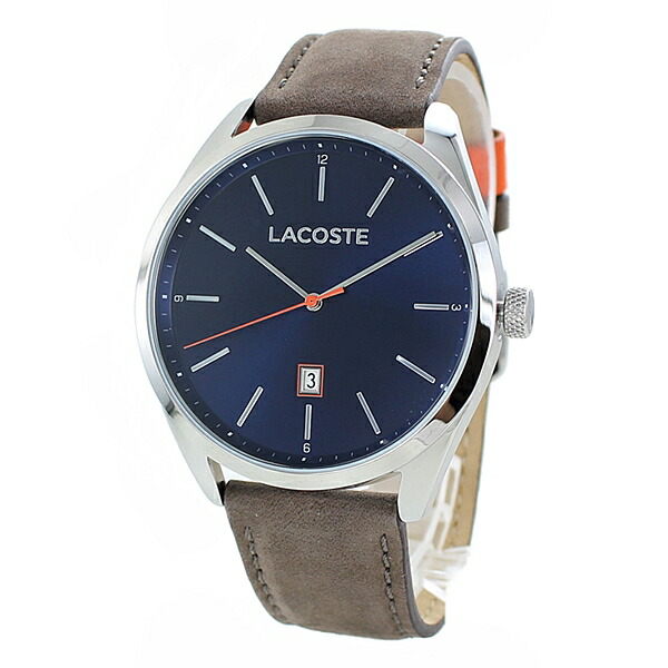 LACOSTE ラコステ メンズ 腕時計 手表 ブルー ブラウン レザー 2010910 誕生日プレゼント　成人 卒業 入学