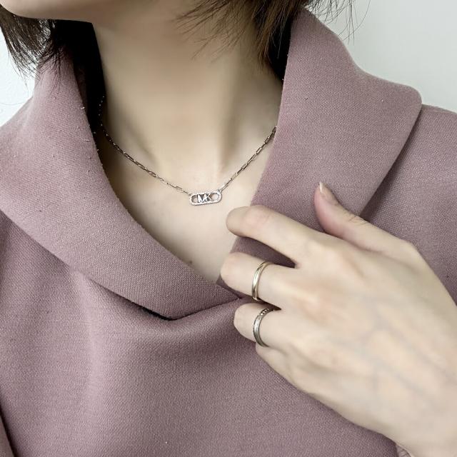 マイケルコース ネックレス レディース ブランド 20代 30代 シルバー925 大人 高級感 チェーンネックレス シンプル かわいい 女性 妻 彼女 誕生日プレゼント 結婚式 結婚記念日 プレゼント お祝い ギフト ジュエリー　成人 卒業 入学_2