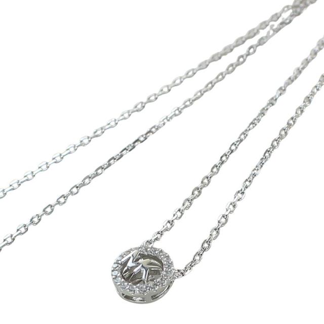 マイケルコース ネックレス レディース スターリングシルバー925 可愛い アクセ おしゃれ シンプル MKロゴ サークル ペンダント キュービックジルコニア ブランド アクセサリー 女性 誕生日 プレゼント ギフト MICHAEL KORS MKC1726CZ040　成人 卒業 入学_2