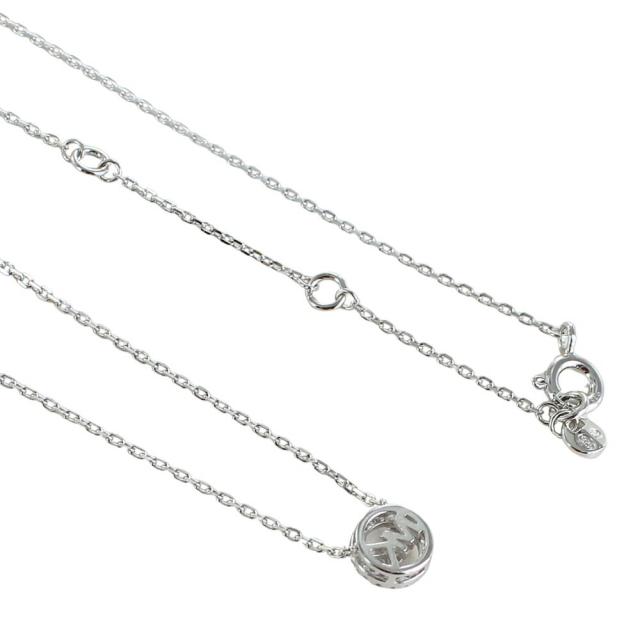 マイケルコース ネックレス レディース スターリングシルバー925 可愛い アクセ おしゃれ シンプル MKロゴ サークル ペンダント キュービックジルコニア ブランド アクセサリー 女性 誕生日 プレゼント ギフト MICHAEL KORS MKC1726CZ040　成人 卒業 入学_3