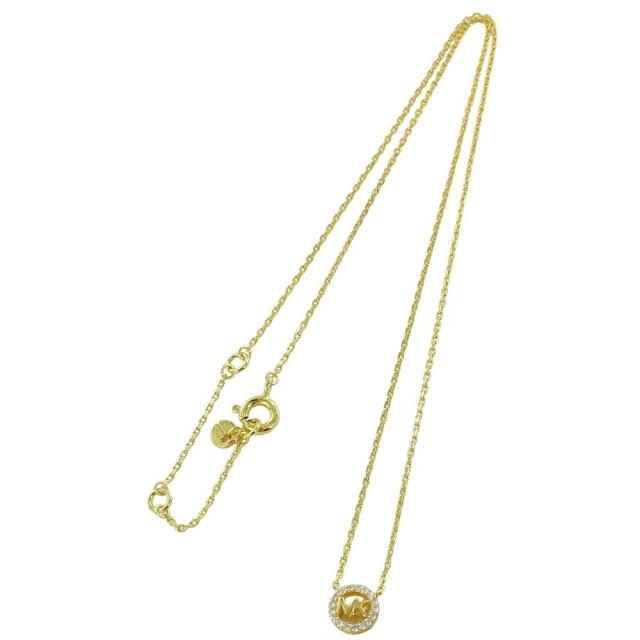 マイケルコース ネックレス レディース スターリングシルバー925 ゴールド 可愛い アクセ おしゃれ シンプル MKロゴ サークル ペンダント キュービックジルコニア ブランド アクセサリー 女性 誕生日 プレゼント ギフト MICHAEL KORS MKC1726CZ710　成人 卒業 入学_4