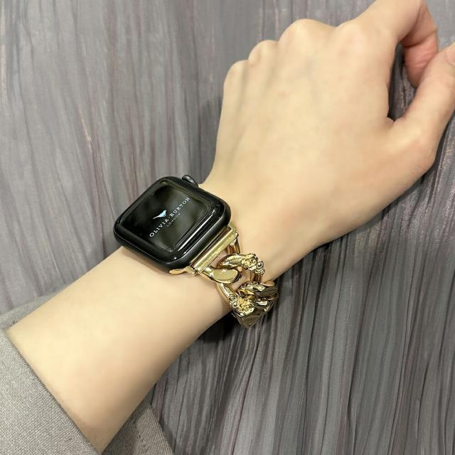 オリビアバートン アップルウォッチ バンド レディース ベルト かわいい おしゃれ 女性 ステンレス ゴールド 交換バンド Apple Watch 38ミリ 40ミリ 41ミリ 42ミリ シリーズ 10 9 8 7 SE 全シリーズ対応 アップルウォッチ 10 誕生日 プレゼント　成人 卒業 入学_6