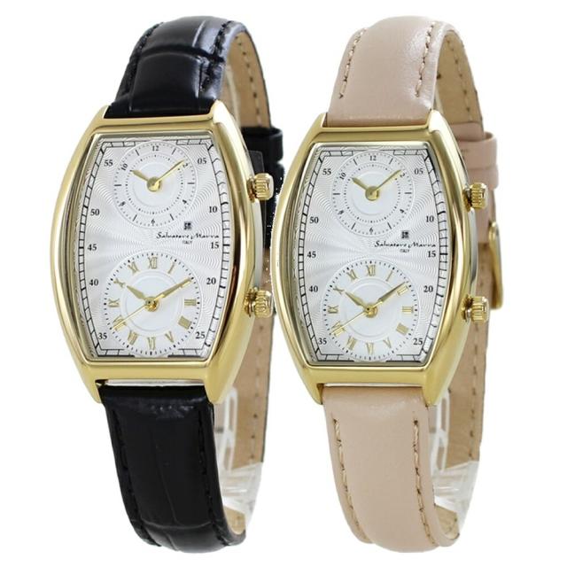 サルバトーレマーラ ペアウォッチ ペア腕時計 シンプル ブラック ベージュ 革ベルト 腕時計 手表 同じサイズ お揃い 2つの時間表示 海外 両親 夫婦 ペア カップル 誕生日 結婚式 結婚記念日 プレゼント おしゃれ ペアギフト 卒業 入学 お祝いの通販は