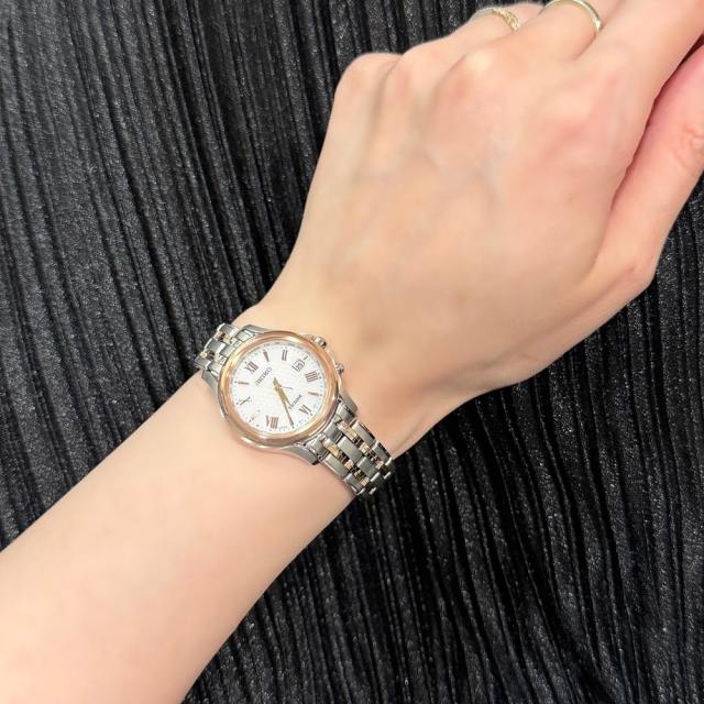 正規品 SEIKO セイコー ペアウォッチ 結婚記念日 電波ソーラー ドルチェ エクセリーヌ チタン 日本製 防水 メンズ レディース 腕時計 ペア時計 結婚式 銀婚式 金婚式 プレゼント SADZ202 SWCW162 成人 卒業 入学_8