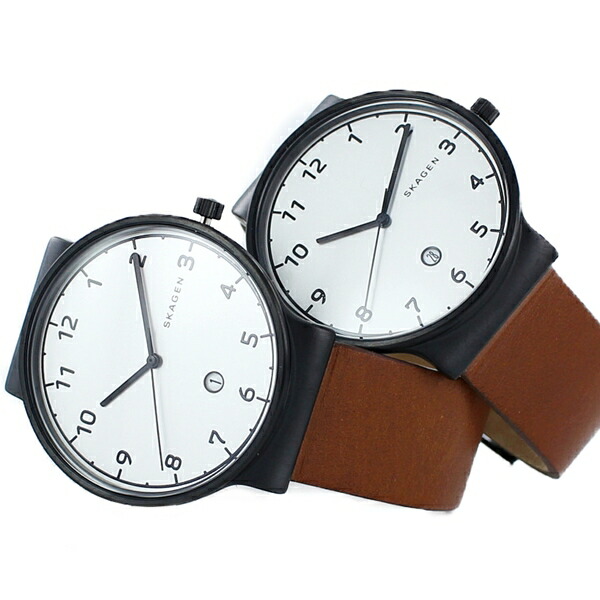 ペア収納BOX付き！スカーゲン 時計 ペアウォッチ アンカー シンプル