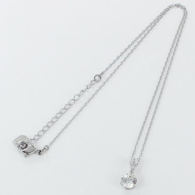 スワロフスキー 純正ショッパー付き ネックレス レディース シンプル 上品 シルバー ホワイト クリスタル ペンダント ブランド アクセサリー 女性 彼女 妻 母 プレゼント ギフト 5472635　成人 卒業 入学_6