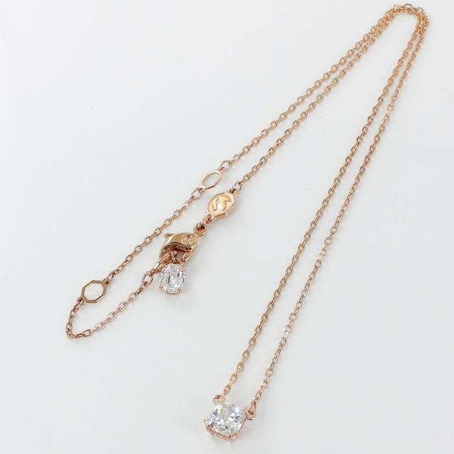 ラッピング済 ギフトセット スワロフスキー 純正ショッパー付き ネックレス レディース シンプル Stilla Attract ペンダント スクエアカット ローズ ホワイト クリスタル ブランド アクセサリー 女性 彼女 妻 母 プレゼント ギフト 5701904　成人 卒業 入学_8
