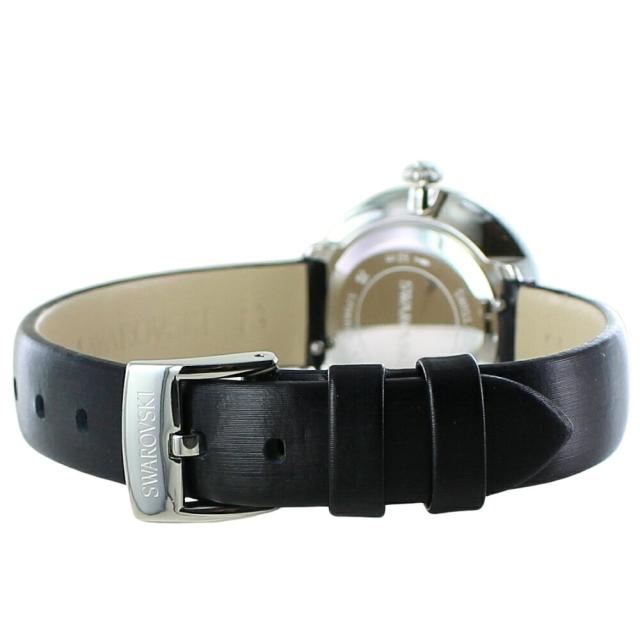 SWAROVSKI レディース腕時計 ブラック 芸術的デザイン キラキラ圧巻の
