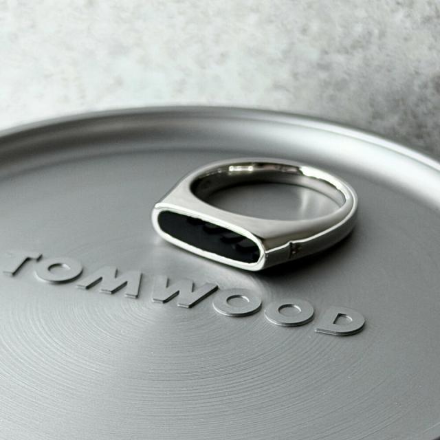 TOMWOOD トムウッド リング メンズ レディース シルバー925 指輪 オニキス シンプル おしゃれ ブランド アクセサリー ギフト プレゼント 100653 成人 卒業 入学