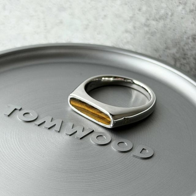TOMWOOD トムウッド リング メンズ レディース シルバー925 指輪 タイガーアイ シンプル おしゃれ ブランド アクセサリー ギフト プレゼント 100655 成人 卒業 入学