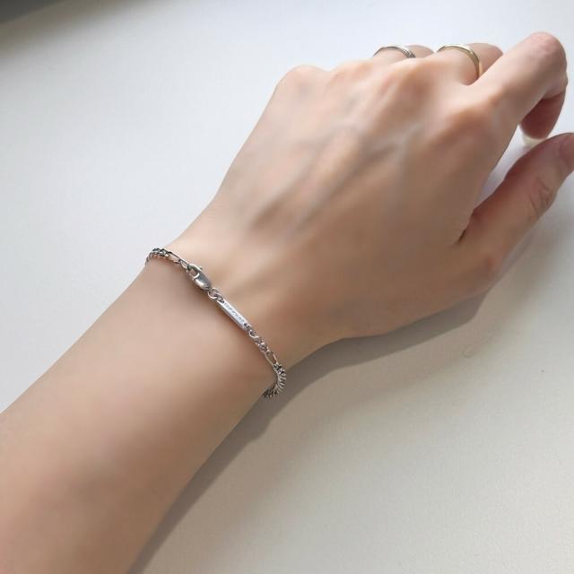 TOMWOOD トムウッド ブレスレット レディース メンズ シルバー925 チェーンブレスレット 細め おしゃれ ブランド アクセサリー ギフト プレゼント 101268 成人 卒業 入学_4
