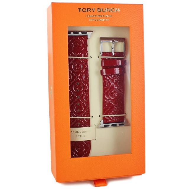 トリーバーチ アップルウォッチ ベルト バンド ブランド レディース レッド 革 ビジネス 仕事用 かわいい おしゃれ 腕時計 手表 ベルト 交換バンド 彼女 プレゼント Apple Watch バンド シリーズ 9 8 7 SE 対応 38ミリ 40ミリ 41ミリ　成人 卒業 入学_5