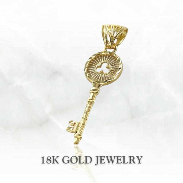 K18 18金 ゴールド ネックレストップ ネックレスチャーム レディース 鍵 フィリグリー K18WG 18K 高級感 大人 かわいい ペンダントトップ ペンダントヘッド プレゼント ギフト 女性 誕生日 結婚記念日　成人 卒業 入学 22,350円