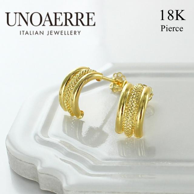 UNOAERRE ウノアエレ 18K フープピアス Luna様 UNOAERRE フープピアス