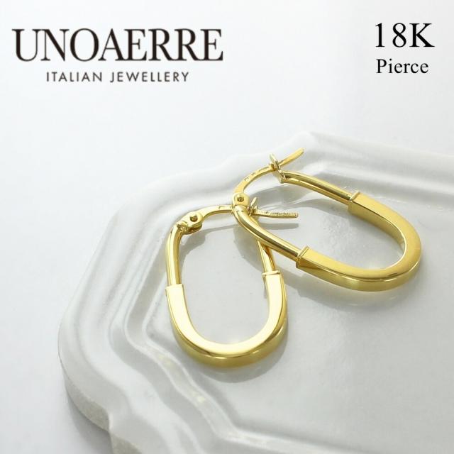 ウノアエレ K18YGピアス 片耳 最終価格！ウノアエレ片耳ピアスK18WG