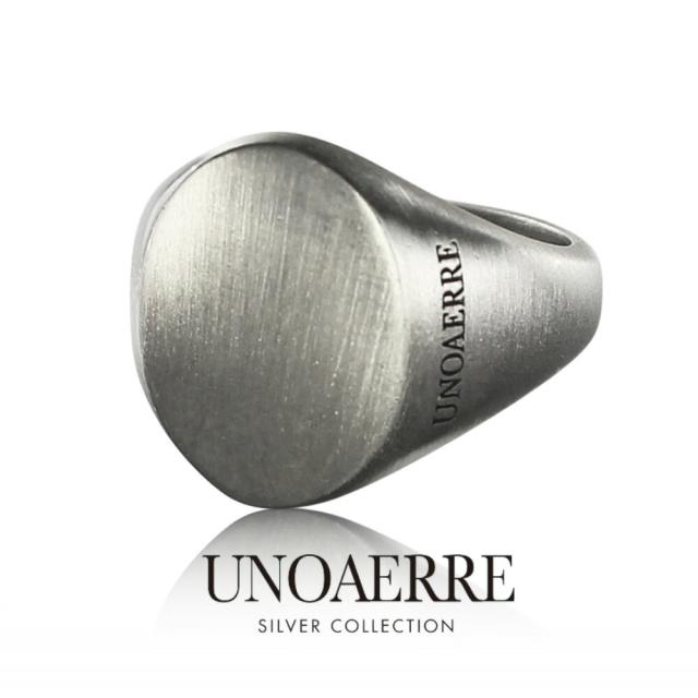 正規品 ウノアエレ ショッパー付き リング メンズ 指輪 シルバー925 19号 23号 おしゃれ かっこいい イタリア製 ギフト プレゼント 贈り物 男性 友達 彼氏 父 旦那 誕生日 婚約 結婚記念日 成人式 お祝い　成人 卒業 入学