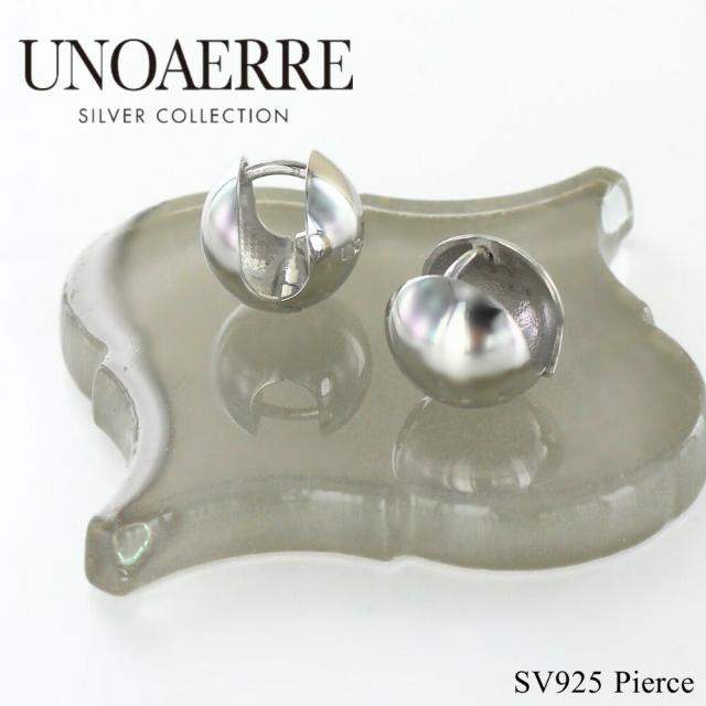 雑誌掲載 正規品 ショッパー付き UNOAERRE ウノアエレ ピアス シルバー925 ボールピアス レディース SILVER COLLECTION ロジウム イタリア ブランド ジュエリー プレゼント ギフト sv-uno-29874 成人 卒業 入学