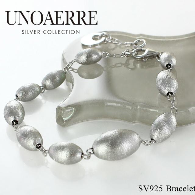 正規品 ショッパー付き UNOAERRE ウノアエレ ブレスレット シルバー925 レディース SILVER COLLECTION ロジウム シルバーブレスレット イタリア ブランド ジュエリー プレゼント ギフト sv-uno-31972 成人 卒業 入学