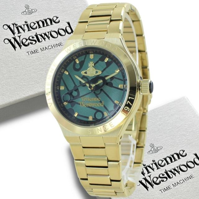 ヴィヴィアンウエストウッド 腕時計 レディース メンズ ユニセックス グリーン ゴールド ブランドウォッチ Vivienne Westwood おしゃれ プレゼント 誕生日 記念日 ギフト 20代 30代 40代 VV345GRGD 成人 卒業 入学