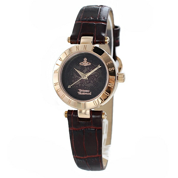ヴィヴィアン ウエストウッド 時計 レディース 腕時計 手表 タイムマシン ローズゴールド ダークブラウン クロコ レザー VV092BRBR 誕生日プレゼント 卒業 入学 お祝いの通販は
