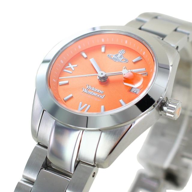 ヴィヴィアン ウエストウッド 腕時計 レディース ブランド オレンジ シルバー かわいい おしゃれ シンプル レディース腕時計 ブランド腕時計 女性用 仕事用 クオーツ ウォッチ お礼 贈り物 ギフト 女友達 彼女 母 妻 プレゼント 誕生日プレゼント　成人 卒業 入学