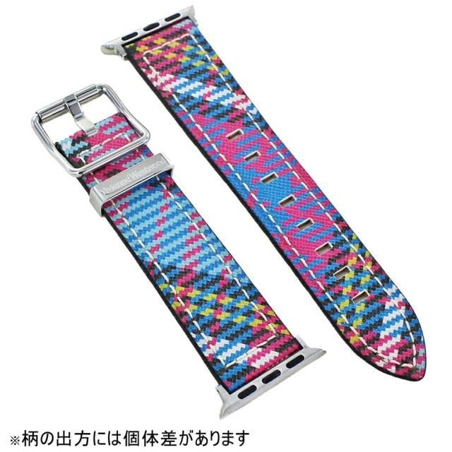ヴィヴィアンウエストウッド アップルウォッチ バンド ベルト チェック柄 男女兼用 ベルトのみ 38mm 40mm 41mm 42mm シリーズ 10 9 8 7 SE 全シリーズ対応 Apple Watch 10 ギフト プレゼント　成人 卒業 入学_5