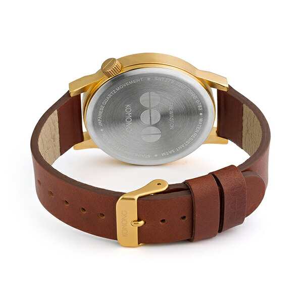 KOMONO コモノ 時計 メンズ レディース 腕時計 WINSTON REGAL 41mm ゴールドケース ライトブラウン レザー  KOM-W2263ユニセックス 時計 ｜au PAY マーケット