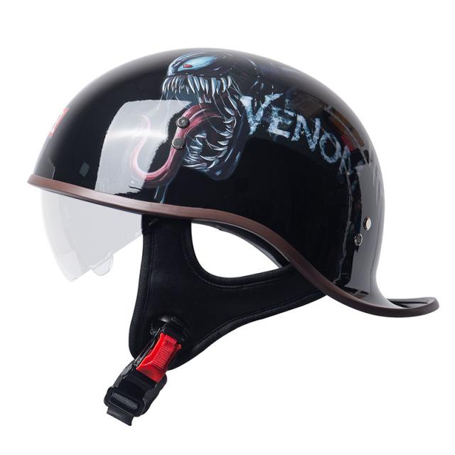バイクヘルメット ハーレー ヘルメット たのし ハーフ 半帽 半キャップ 
