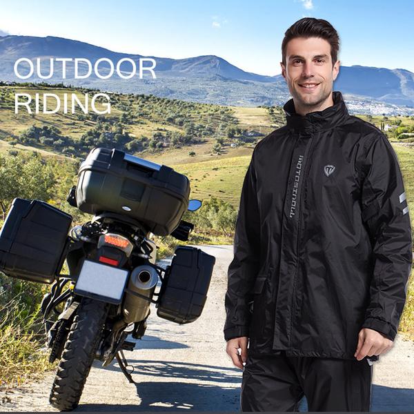 レインウェア レインスーツ 上下セット 防水 撥水 ファスナー付きポケット 自転車 バイク 登山 釣り アウトドア ロックブロス 送料無料_9