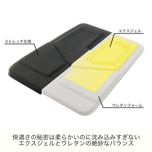 ＼新製品／ エクスジェル メーカー公式 EXGEL ゲーミングチェア シート クッション GAM10-GR 日本製 クッション ゲーミングクッション ゲーム クッション ゲルクッション ゲーム用 長時間 ジェルクッション e スポーツ 腰 姿勢 腰痛 腰痛対策 骨盤 座布団 プレゼント ギフト_10