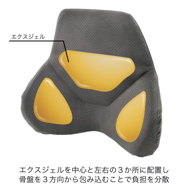 ハグドライブサポートパッドスタンダード　 座布団 エクスジェル EXGEL カークッション 日本製 ジェルクッション ドライブクッション 車 骨盤矯正 カーシート ドライブ 長距離 運転 腰 腰痛 腰痛対策 体圧分散 骨盤 プレゼント ギフト_4