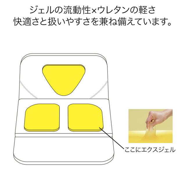 エクスジェル メーカー公式 EXGEL モバイルクッションD MOB11 日本製 携帯 ゲル クッション 持ち運び ジェルクッション テレワーク 出張 腰 姿勢 腰痛 サポート お尻 痛み デスクワーク 腰痛対策クッション 体圧分散 折りたたみクッション 座布団 プレゼント ギフト_11