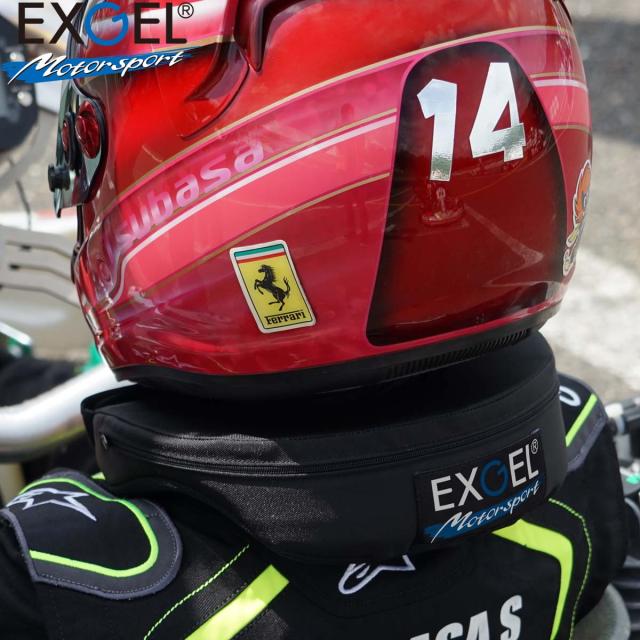 エクスジェル メーカー公式 EXGEL ネックサポート 17 Junior モータースポーツ AKK32J ジュニア 用 ネック サポート ネックパッド パッド カート 日本製 首 保護 ジュニア用 サポート 衝撃 圧迫 疲労 軽減 首サポート くび 支える ケア ブラック 固定 スポーツ 高品質