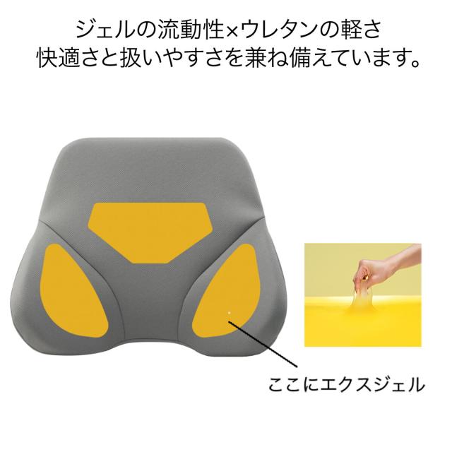 ザ・アウルバッククッションスタンダード クッション 座布団 エクスジェル EXGEL 日本製 ジェル 腰 姿勢 腰痛 腰当てクッション 腰当て オフィス 椅子 背もたれ 背もたれクッション 腰痛対策 骨盤 ランバーサポート チェア ギフト テレワーク_6